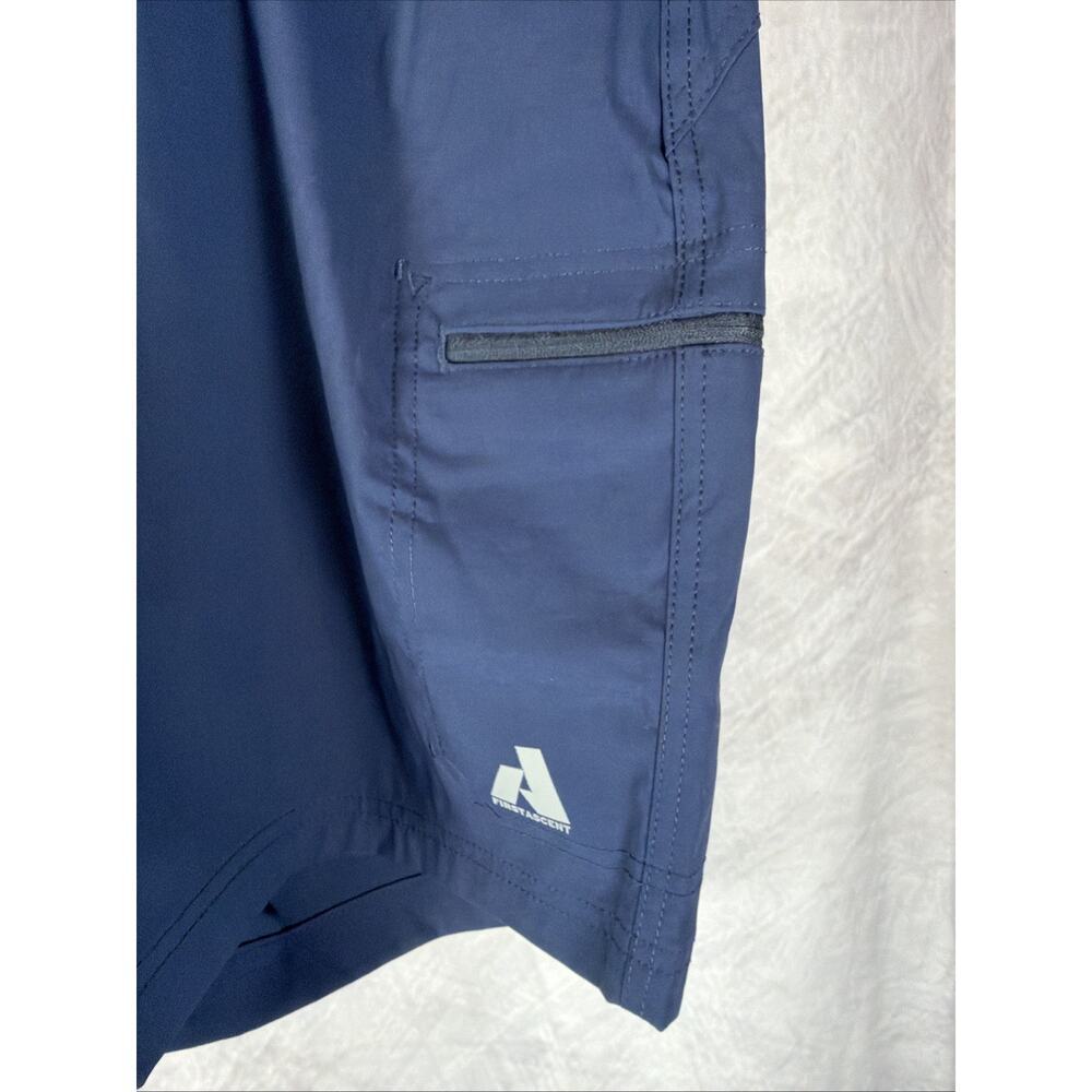 Eddie Bauer First Ascent Guide Pro Shorts Womens Sz 18 Blue Cargo Hiking - Picture 4 of 10